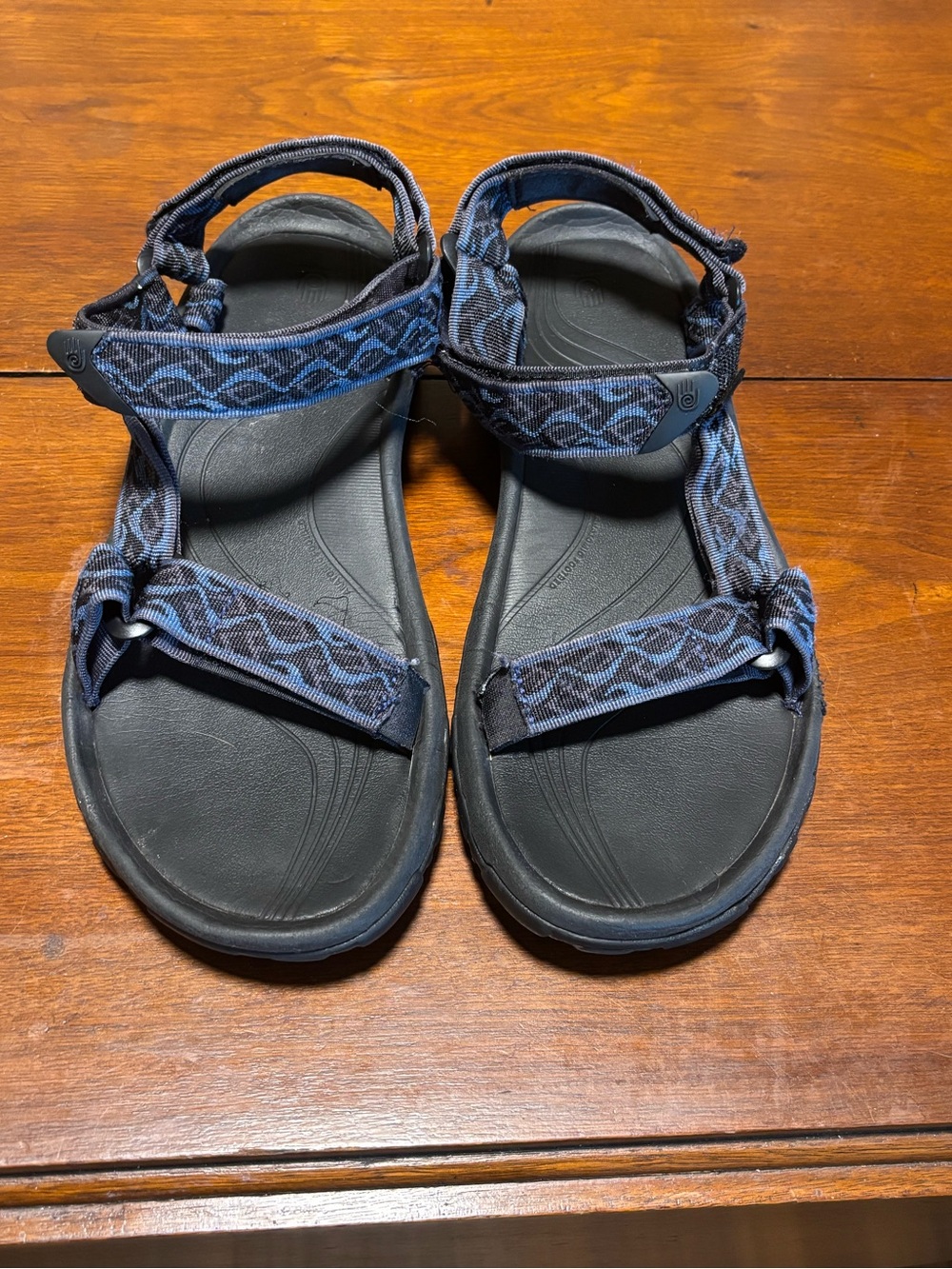 Teva Men’s Hurricane 4 Outdoor Sandals Black/Blue Size 11
